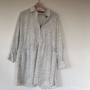 Oversized polka dots zara dress